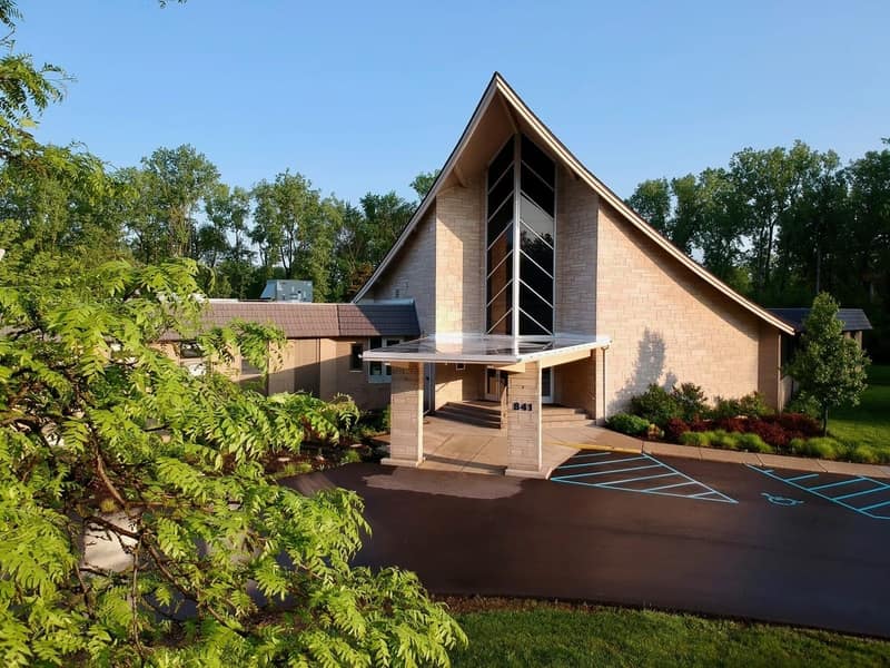 University Reformed Church building at 841 Timberlane Street in East Lansing