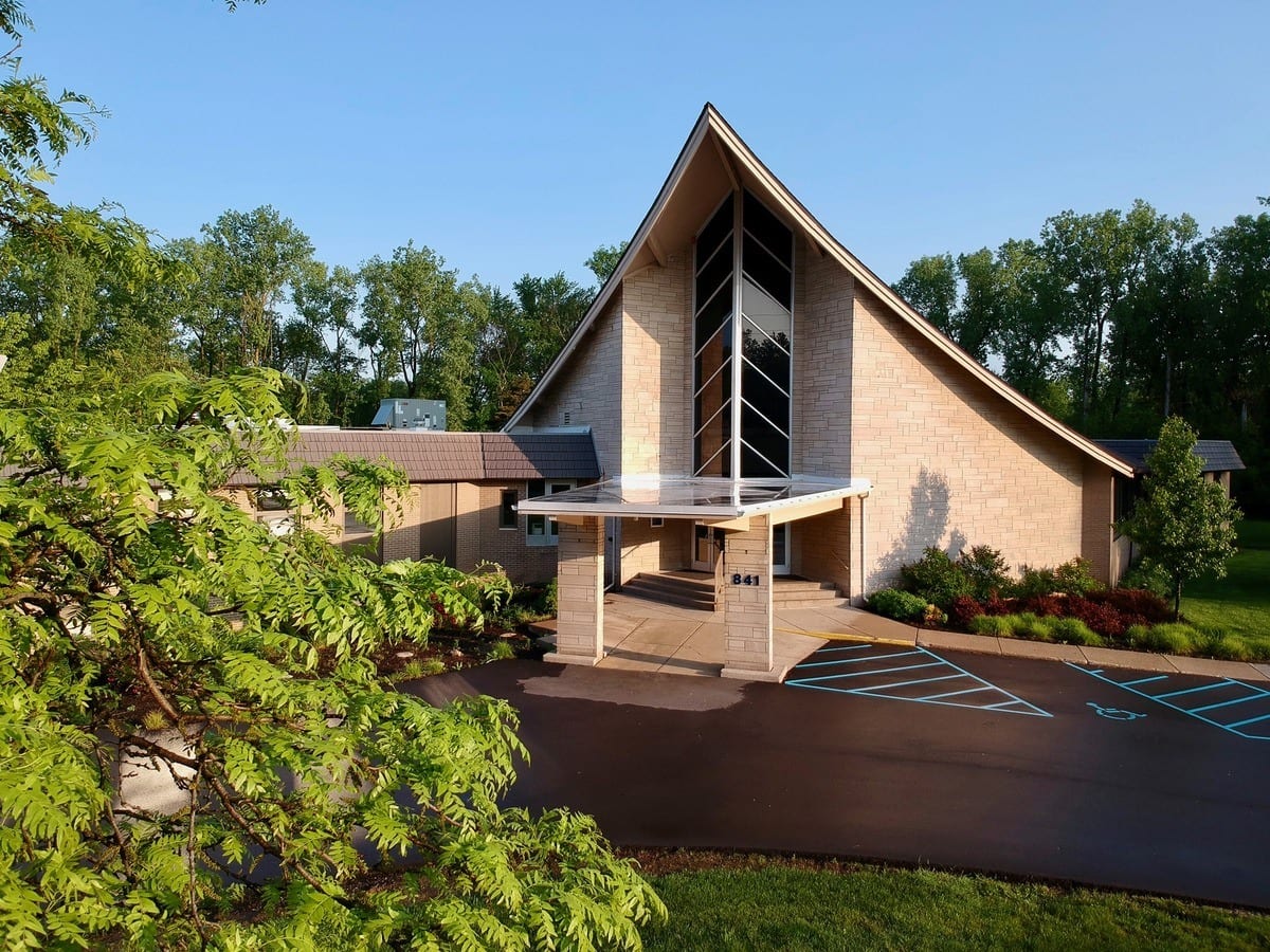 University Reformed Church building at 841 Timberlane Street in East Lansing